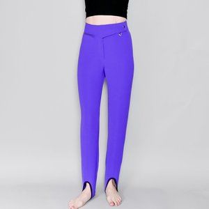 700. OBERMEYER Vintage Purple Stirrup Ski Pants 27"W